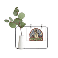 thumbnail image 1 of Graffiti Street New York Landmark Pattern Metal Picture Frame Cerac Vase Decor, 1 of 2