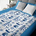 thumbnail image 6 of Baby Toddler Nautical Blanket Gift for Boys Navy Marine Boat Lighthouse Compass Anchor Whale Wave Receiving Blanket Ocean Sea Soft Flannel Swaddle Cover Nursery Stroller Crib Bed Throw 30x40, 6 of 6