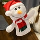 thumbnail image 4 of Bonito títere de dedo de muñeco de nieve navideño. Títere de mano navideño suave. Adecuado para la interacción. Accesorio para juegos de rol PP. Perfecto para el entretenimiento navideño., 4 of 5
