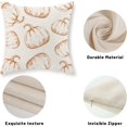 thumbnail image 6 of Fall Pillow Covers 16x16 Set of 2 Burnt Orange Pumpkin Throw Pillow Covers Autumn Harvest Thanksgiving Decorations Outdoor Pillowcase Linen Farmhouse Fall Decor Cushion Case for Couch Home, 6 of 6