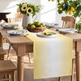 thumbnail image 2 of Table Runner 90 Inches Long for Kitchen Dining, Yellow Ombre Dresser Scarf Farmhouse, Dining Table Decorations for Wedding/Parties, Modern Gradient Abstract Art 13 x 90 In, 2 of 9