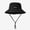 MZ2926 Black-Upgraded, variant on Frayed Raw Edge Bucket Hat with Chin Strap, Letter Metal Tag Women Summer Sun Hat-MZ2926 yellow upgrade