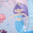 thumbnail image 5 of HWJAD 3-9T Girls' and Toddler 2-Piece Rashguard Swimset Bathing Suit Long Sleeve Swimsuit with Shorts Swimwear,Mermaid, 5 of 7