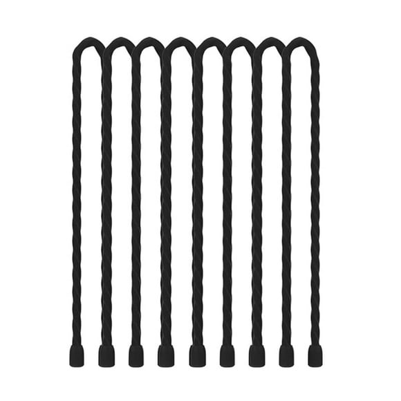 8Pcs 12inch Silicone Cable Ties Reusable Twist Cable Tie Straps for Bundling and Organizing Bendable Holder Strap