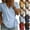 #03 Light Blue, variant on Womens Summer Linen Tops Relaxed Fit Wrap Front V Neck Short Sleeve Side Tie Casual Blouses Office Style Shirts,XXL,#03 Beige