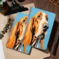 thumbnail image 5 of Spiral Notebook,College Ruled Journal,8.26" x 5.71" 50 Sheets/100 Pages,2 Pack - Orange And White Basset Hound, 5 of 7
