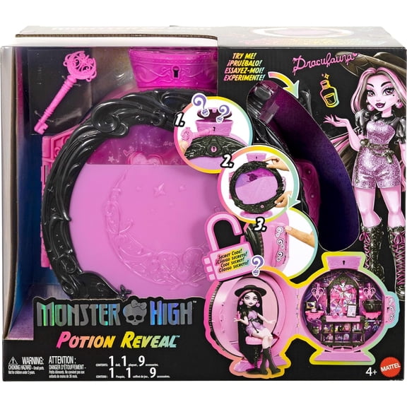 Conjuntos de Juego de Muñecas Mattel Monster High Pociones Reveal con Draculaura
