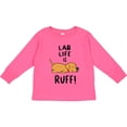 thumbnail image 3 of Inktastic Lab Life is Ruff Yellow Lab Boys or Girls Long Sleeve Toddler T-Shirt, 3 of 5
