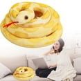 thumbnail image 2 of SSNTSY 63 inch Long Snake Plush Soft Stuffed Doll Realistic Cuddly Plushie Toy for Home Office Couch Sofe Decoration, 2 of 8