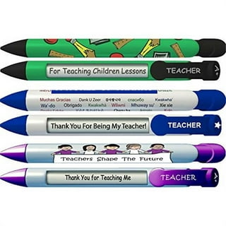 YJ PREMIUMS 8 PC Teacher Ballpoint Pens Teachers Appreciation Pen; Best  Cool Cute Ballpoint Teaching Gift Set for Office School Preschool Student