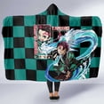 thumbnail image 1 of Kamado Tanjiro Haori Demon Slayer Couverture à Capuche Style Anime Ts04, 1 of 5