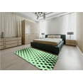 thumbnail image 4 of Ahgly Company Indoor Round Patterned Mint Green Area Rugs, 8' Round, 4 of 6
