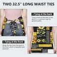 thumbnail image 6 of Black Sunflower Sunshine Pattern Apron-Garden Aprons for Women with Pockets-Cotton Linen Waterproof Kitchen Cooking Gardening Aprons Adjustable for Kitchen,Cooking,BBQ and Salon 33x27 Inch, 6 of 7