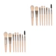 thumbnail image 4 of Jumpingount Paquete de 8 brochas de maquillaje portátiles, resistente al agua, base en polvo, maquillaje de belleza, kit de sombras de ojos, suministros de Type3 NO3 Jumpingount CBP191414, 4 of 6