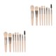 thumbnail image 2 of Vogacara 8 piezas de brochas de maquillaje, bolsa de almacenamiento, base en polvo, Kit de sombra de ojos, brocha, Cosméticos profesionales, blanco, tipo Blanco Tipo 2 2piezas Vogacara CBP191414, 2 of 6