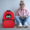 thumbnail image 3 of POLERO Cartoon Spider Face Print Smooth Zipper Backpack, Polyester Adjustable Strap Durable School Backpack for Daypack Travel, 3 of 8