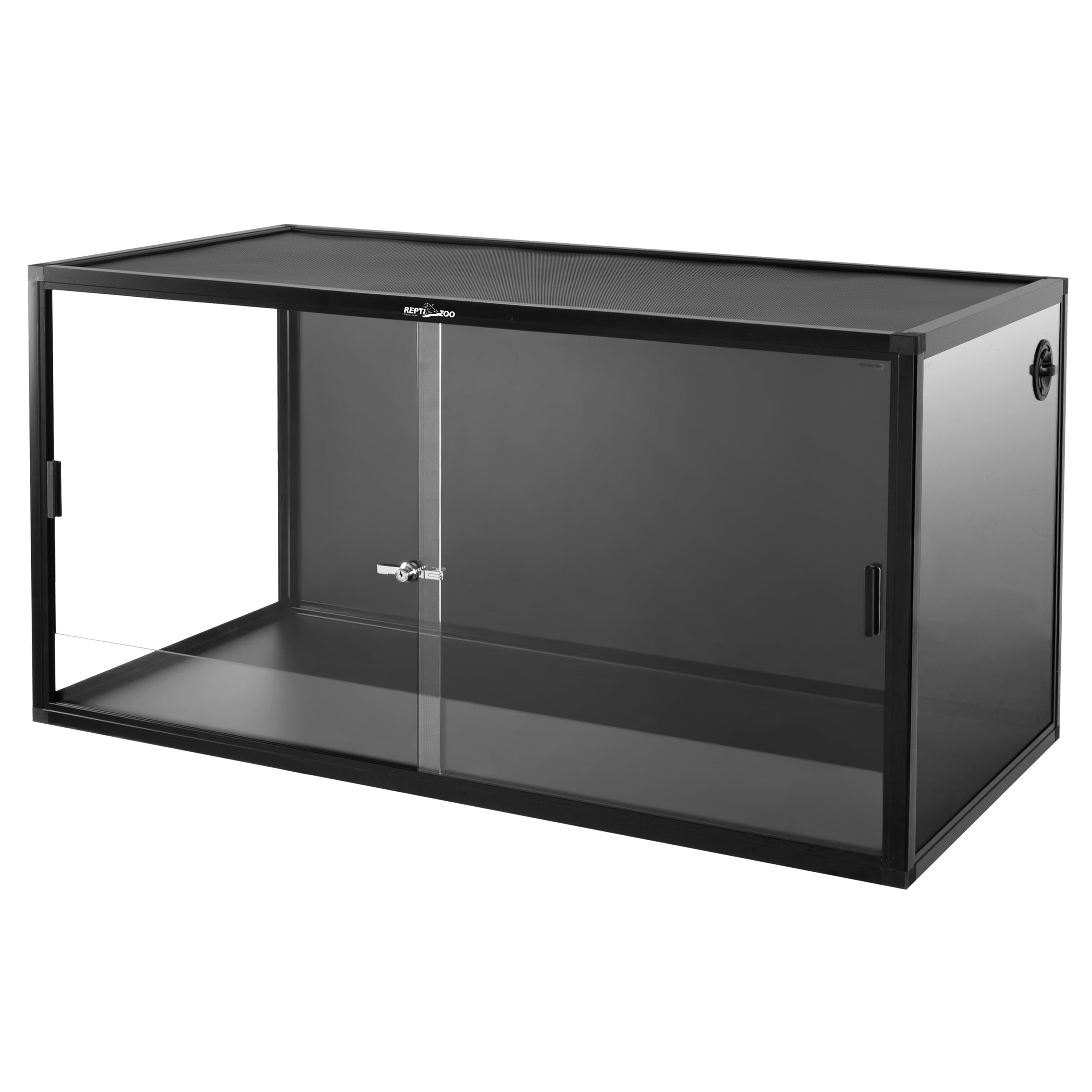 REPTI ZOO 120 Gallon Reptile Terrarium – Large 48" x 24" x 24" terrarium, Black