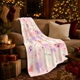 thumbnail image 3 of Cute Boo Buddies Cartoon Ghosts Mugs Envelopes Pink, Festive Halloween Scene, Warm Flannel Blanket for Living Room and Family Room, Art Lovers Halloween Gift, Festive Home Decor, 3 of 9