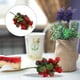 thumbnail image 3 of Fresas artificiales Rich Red Fake Strawberry Faux Holly Berries (Rojo), 3 of 6