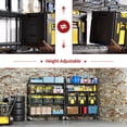thumbnail image 4 of IZEUK 4-Tier Adjustable Heavy Duty Metal Storage Garage Shelf, Wide Utility Rack for Basement Warehouse, 47.2" W x 17.7" D x 62.6" H, 1400lbs, Black, 4 of 7