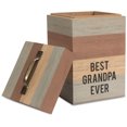 thumbnail image 3 of Pavilion Gift Company Storage Man Made - Best Grandpa Ever Container Desk Decor, 3 of 5