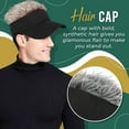 thumbnail image 5 of Clearance! Hassda Adjustable Visor with Wig Fashionable Men's and Women's Baseball Hat Hair Visor Clearance Sale, 5 of 7