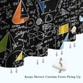 thumbnail image 6 of Math Equations Colorful Doodles Black Pattern Shower Curtain 72"x84" ,Bathroom Decorative Shower Curtains Set with 12 Hooks,Modern Waterproof Washable Shower Curtain, 6 of 6