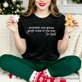 thumbnail image 6 of Probably Just Gonna Jingle Some of the Way T-Shirt, Funny Lazy Christmas Tee, 6 of 10