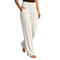 thumbnail image 2 of Wensltd Women Sweat Pants High Waisted Wide Leg Pants Casual Loose Comfy Trousers With Pockets For Yoga Work Daily Wear, 2 of 9