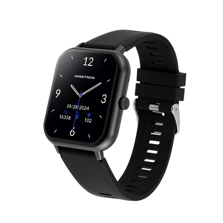 Armitron Connect Unisex Eclipse Smartwatch Make and Receive Calls Black Silicone Band Walmart