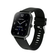 Armitron Eclipse Adult 45mm w/Voice Assistant & Backlight Smart Watch w/Charging Cable & Watch Band, Black