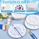 thumbnail image 4 of Juego de 150 Paletas de Pinceles de Pintura, Que Incluye 100 Pinceles de Pintura de Nailon y 50 Paletas de Bandeja de Pintura de Plástico Redondas, 4 of 8