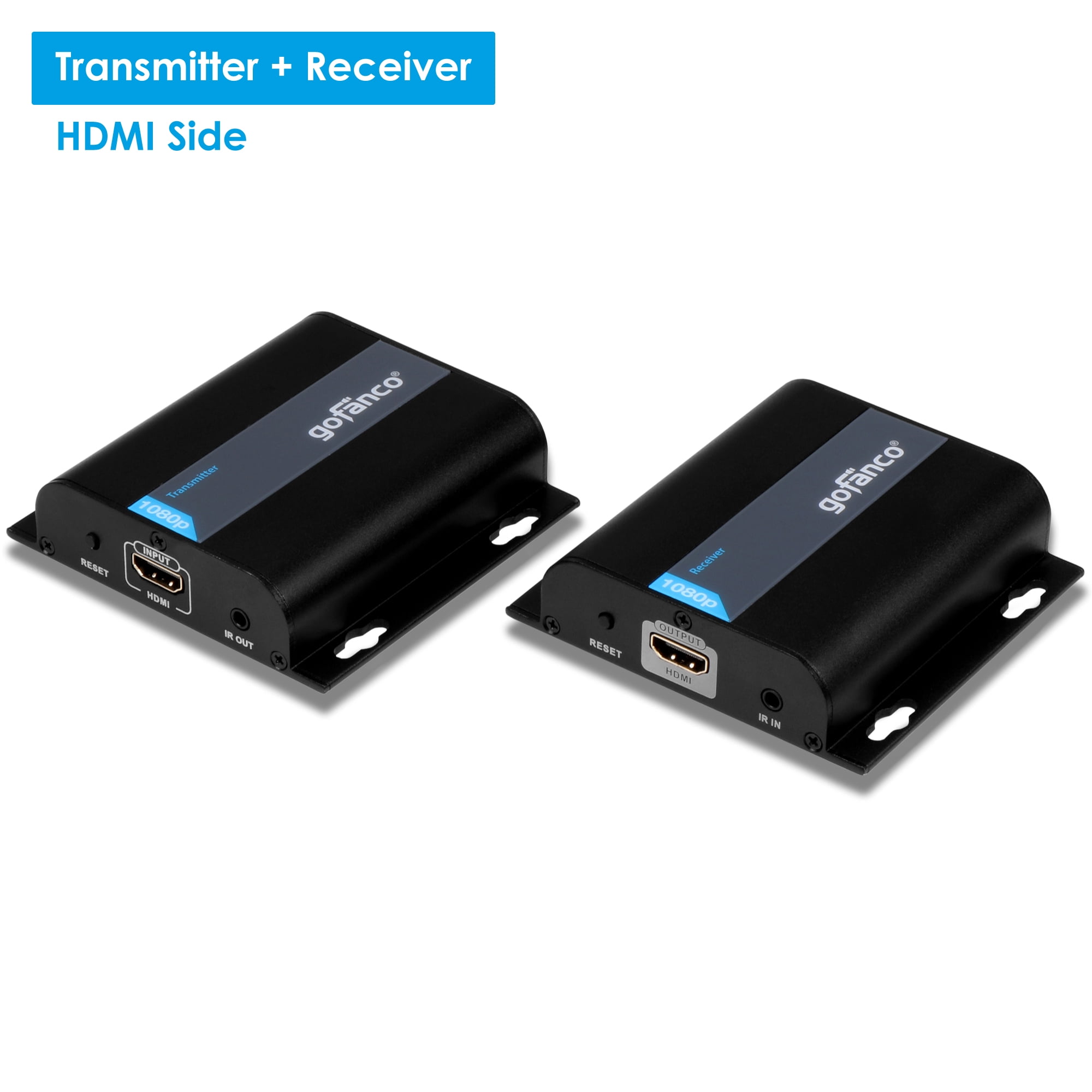 Gofanco 395ft 1080p HDMI Extender Over TCP IP Kit 1 TO MANY Or Over Single Cat5e Cat6 Cat7