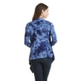 thumbnail image 5 of Made by Johnny Women's Off-Duty Open Front Tie Dye Cardigan M NAVY, 5 of 6