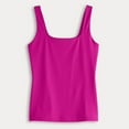 thumbnail image 2 of Women's Nine West Sculpt Squareneck Tank Top Color: Mineral Black Size: LARGE, 2 of 4