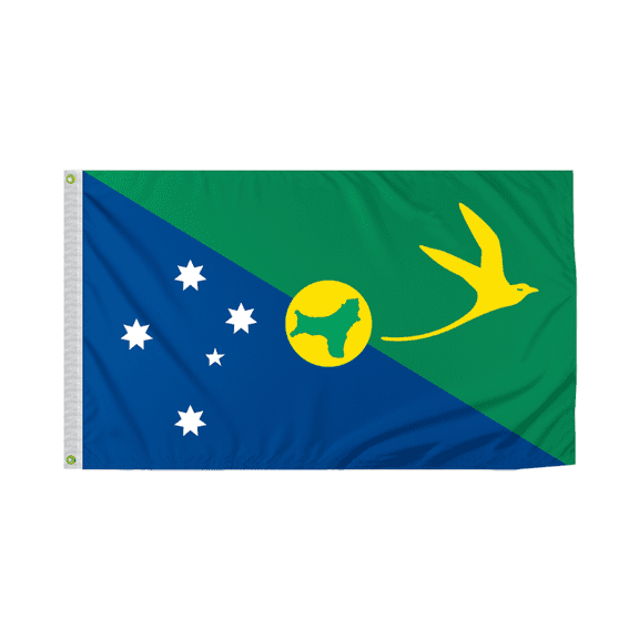 Promopatriot Christmas Island Country Flag 3x5 Ft Outdoor Nylon Double Stitched Edges Canvas Header Brass Grommets 3'x5' Christmas Island