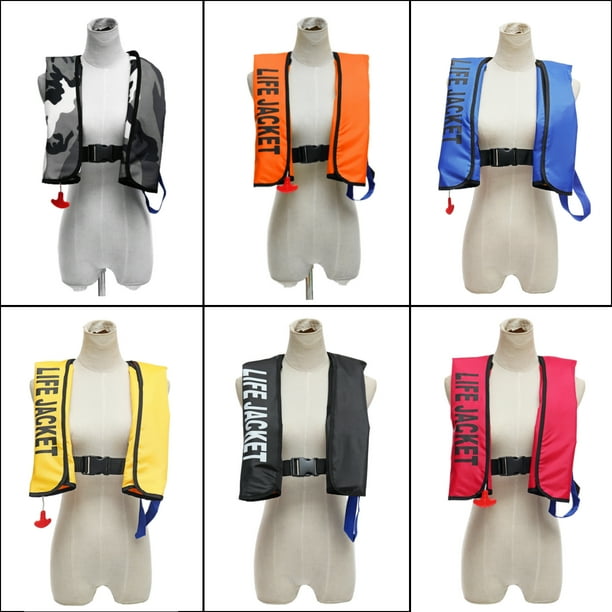 Automatic Inflatable Life Jacket Life Vest Slim Inflate Survival Aid Lifesaving
