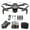 Black, variant on Drone with 4k Pixel High-Definition Dual Camera, Folding Body, Quadcopter with 120°Ultra Wide Angle Lens,Remote Control Toys Gifts