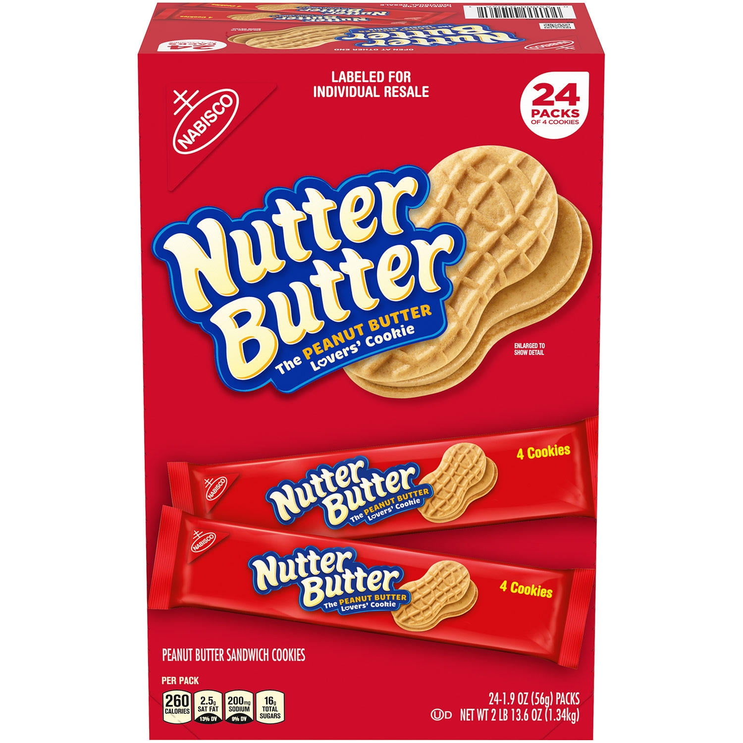 Nutter Butter Peanut Butter Sandwich Cookies (24 pk.)