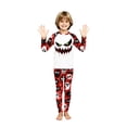 thumbnail image 2 of Matching Halloween Pajamas for Family Festival Soft Two Piece Sets Pjs Matching Sets Long Sleeve Cute Funny Pumpkin face Ghost Trendy Family Holiday Loungewear Boy 3-4 Years, 2 of 4