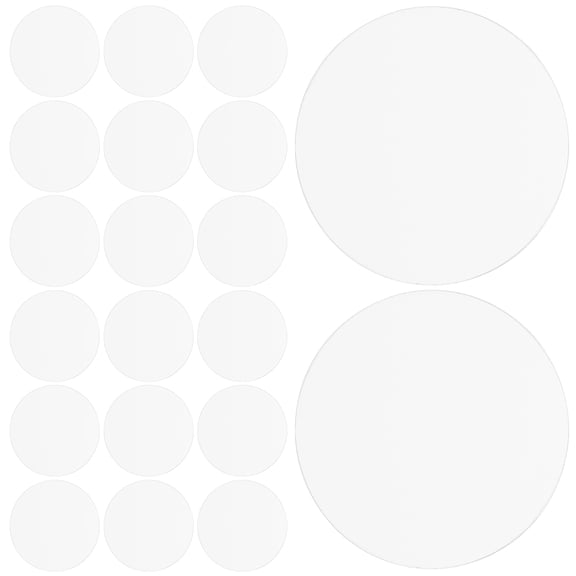 FRCOLOR 30pcs Round Clear Acrylic Sheets Transparent Circle Blanks Round Disc For Diy Cake Crafts Table Top Cake Decorations Painting Stickers