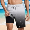 thumbnail image 2 of Taqqpue Men's Swim Trunks Plus Size Hawaiian Beach Shorts Bathing Suits Casual Elastic Waist Drawstring Summer Shorts Printed Quick Dry Beach Board Shorts with Pockets S-5XL, 2 of 6
