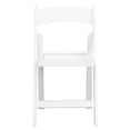 thumbnail image 5 of Flash Furniture 4 Pack 800 lb. Capacity White Resin Folding Chair with Slatted Seat, 5 of 13