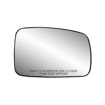 30243 - Fit System Passenger Side Heated Mirror Glass w/ backing plate, Hyundai Sorento 03-09, 4 5/ 8" x 7 3/ 16" x 7 3/ 4" Fits select: 2003-2009 KIA SORENTO