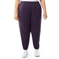 thumbnail image 2 of Terra & Sky Women's Plus Size Fleece Sweatpant, Available in 1,2, 3-Packs, Sizes 0X-4X, 2 of 22