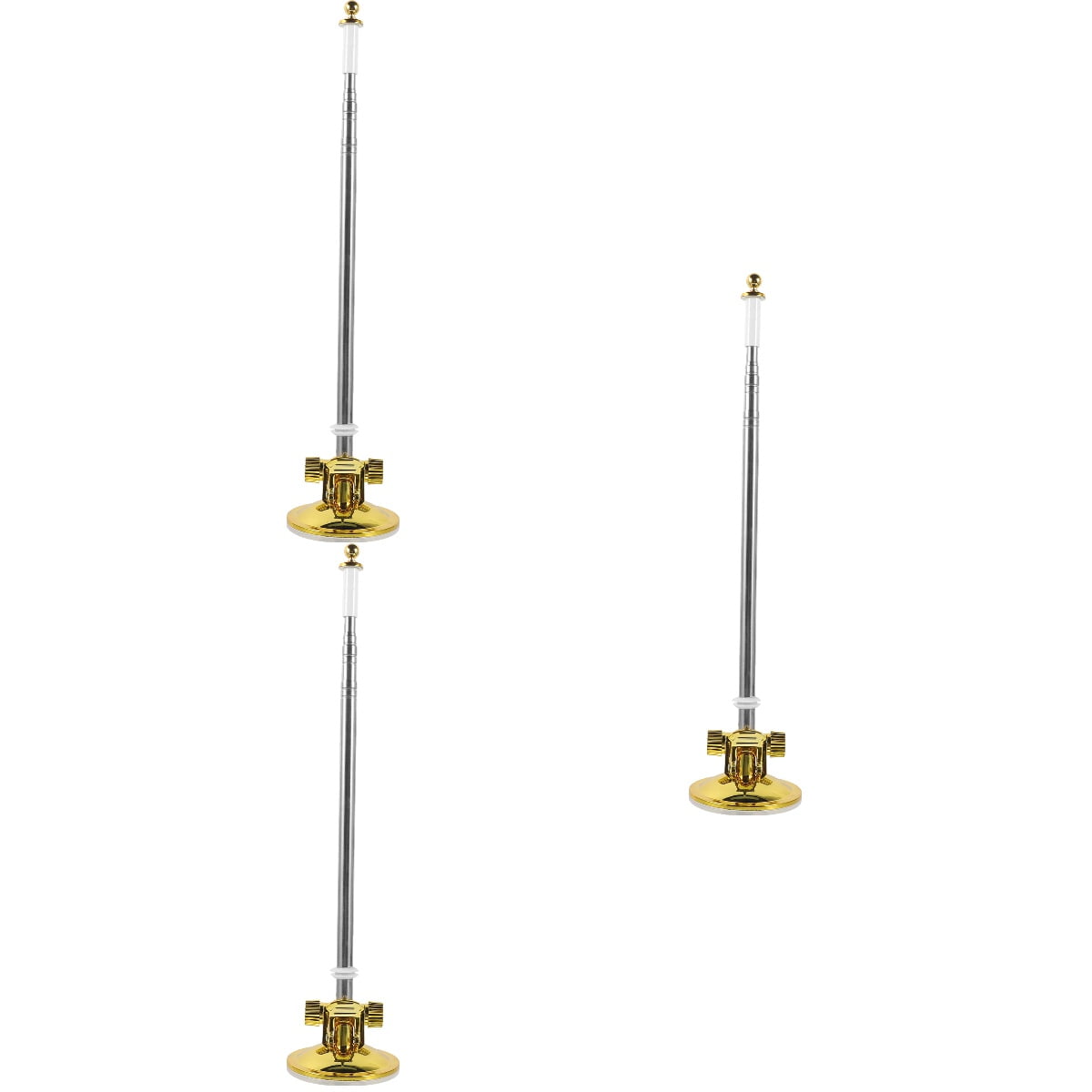unbranded 3pcs Outdoor Flag Pole Stand Durable Suction Cup Flagpole Stand Display Car Flag Mount Tool