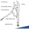 thumbnail image 2 of 5-Piece Locking Pliers Set, -vanadium Steel, Curved Jaw & Long Nose Pliers, 2 of 6