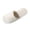 White, variant on Risckoth Women's Fuzzy Slippers Open Toe Round Head Plush Fleece Indoor Slide Shoes