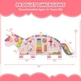 thumbnail image 3 of Costway 11-in-1 Wall-mounted Wooden Sensory Wall Panels for Kids Early Development Pink, 3 of 10