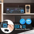 thumbnail image 4 of Pyle - Mini sistema de amplificador de potencia de 2 x 40 W, mezclador de sonido de audio para el ho, 4 of 7